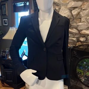 J Crew Puff-Sleeve blazer in stretchy cotton